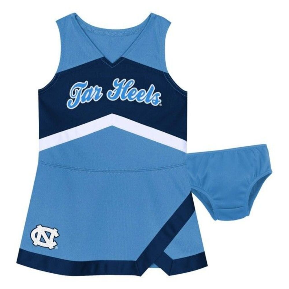 UNC Tarheels (2) Piece Cheer/Panty Jumper Dress  4T NWT Chapel Hill